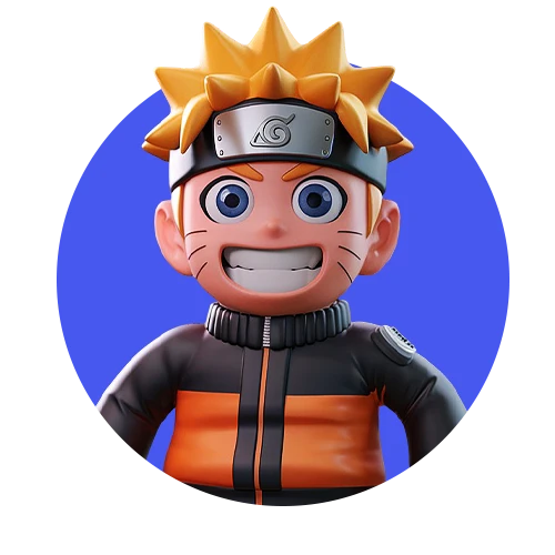 Convite Canva do Naruto